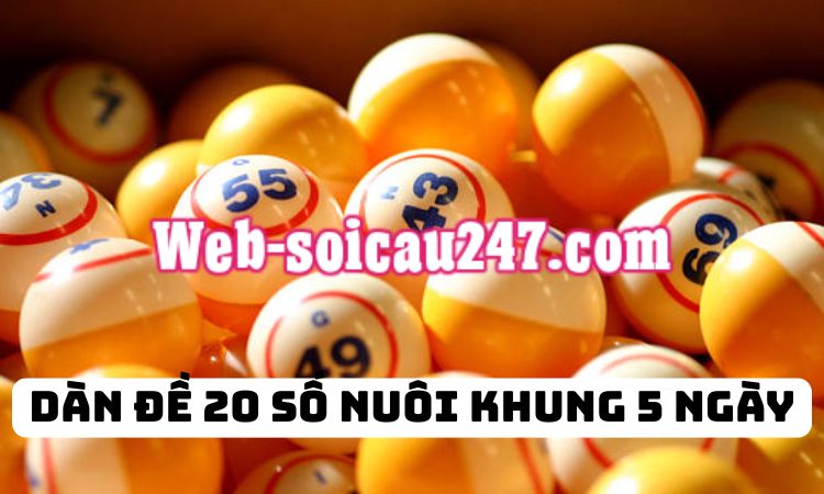 Dàn đề 20 số nuôi khung 5 ngày là phương pháp chơi lô đề an toàn